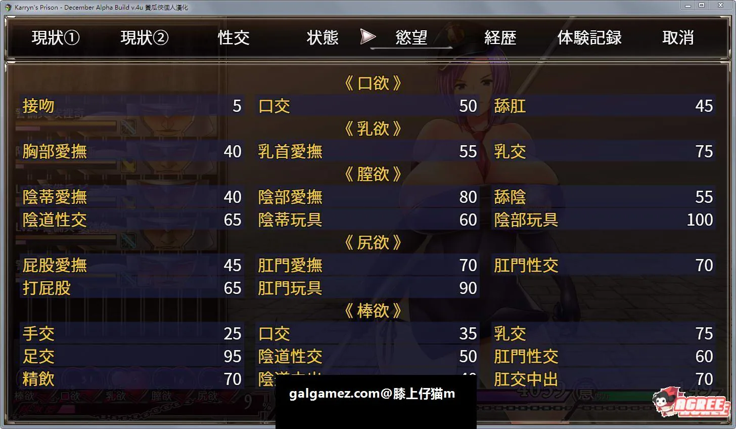 【爆款RPG/汉化/动态】卡琳·监狱长 V.7A.k 精翻作弊步兵魔改版【1月1日更新/1G】 畅玩游戏 预览第17张